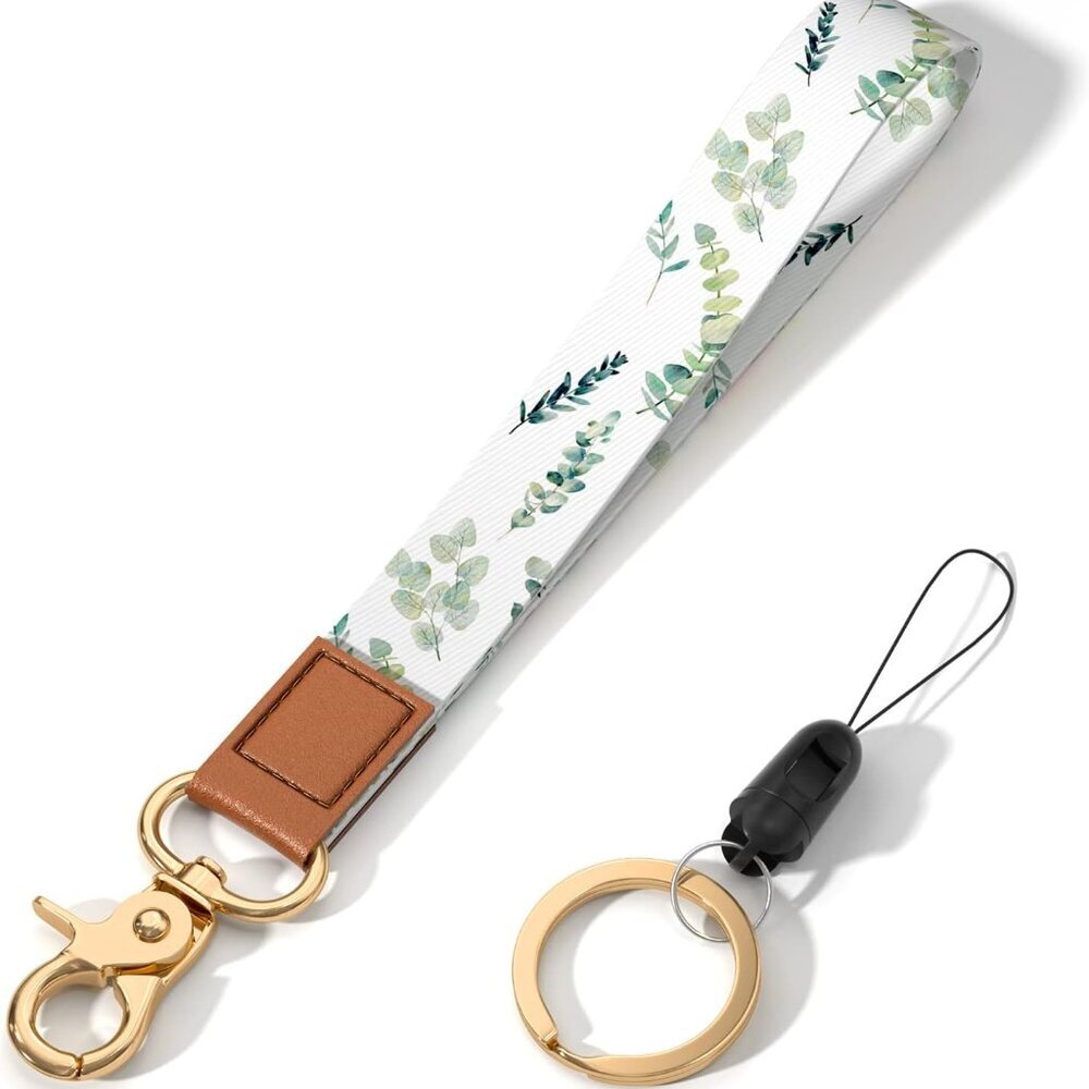 Wrist Lanyard Key Chain, Cute Wristlet Strap Keychain Holder for Women Men Car K